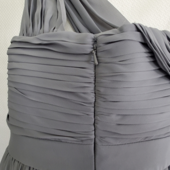 Dove and Dahlia Long Romantic Slate Grey Maxi Dress Size 4 - Picture 4 of 10